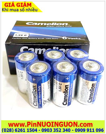 COMBO MUA 01HỘP 12viên Pin trung C 1.5v Camelion R14P/2S, UM2 Heavy Duty chính hãng _Giá chỉ 94.000đ/ HỘP 12viên